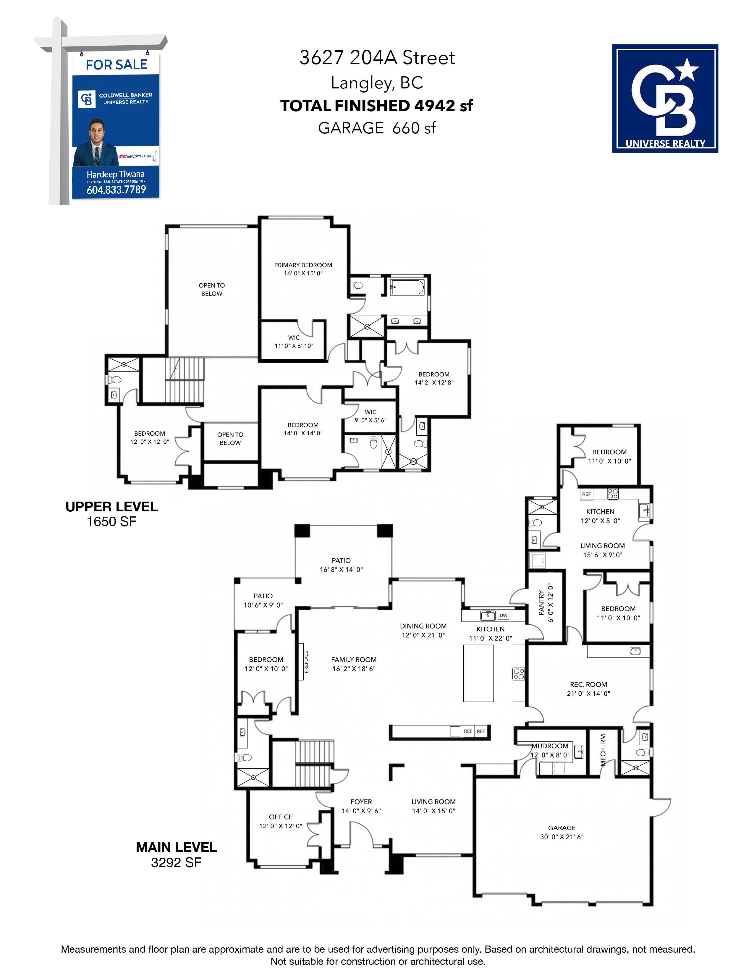 Floor plan for 3627 204A Street